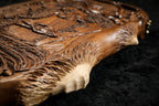 Handmade Walnut Backgammon Set with Rural Scene, Hornbeam Inlay and Ararat Outline, 60 cm - photo 12