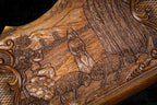 Handmade Walnut Backgammon Set with Rural Scene, Hornbeam Inlay and Ararat Outline, 60 cm - photo 2