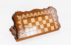 Handmade Walnut Chess and Backgammon Set with Armenian Ornament, 50 cm - photo 8