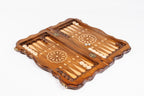 Handmade Walnut Chess and Backgammon Set with Armenian Ornament, 50 cm - photo 3