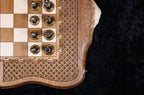 Handmade Walnut Chess and Backgammon Set with Ornamental Braid Pattern, 60 cm - photo 12