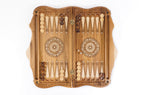Handmade Walnut Chess and Backgammon Set with Ornamental Braid Pattern and Ararat Outline, 60 cm - photo 10
