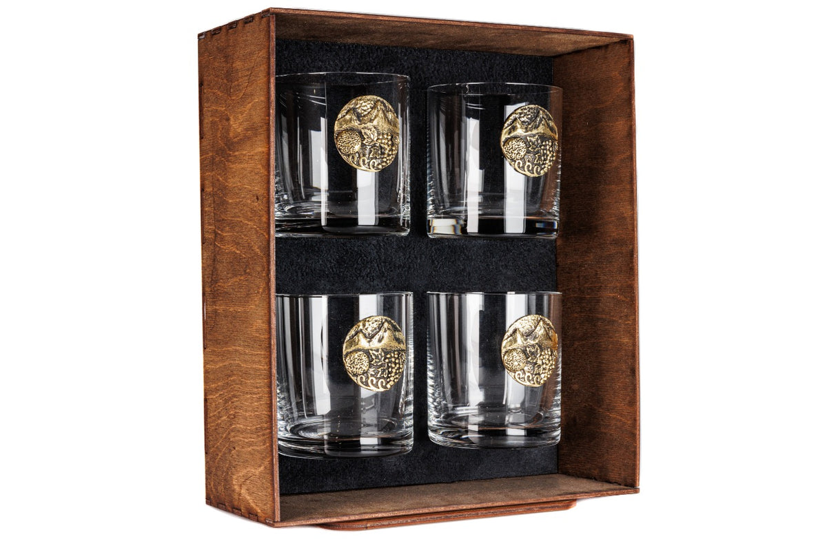 Handmade Glass with Bronze Details (Model 10256)