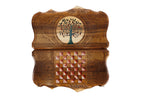 Handmade Walnut Backgammon Set with Pomegranate Tree and Ararat Outline, 60 cm - photo 7
