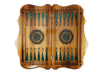 Handmade Walnut Backgammon Set with Pomegranate Tree and Ararat Outline, 60 cm - photo 9
