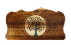 Handmade Walnut Backgammon Set with Pomegranate Tree and Ararat Outline, 60 cm - photo 6