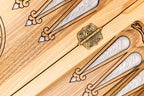 Handmade Walnut Backgammon Set with Hornbeam Inlay, 60 cm - photo 9