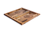 Handmade Walnut Backgammon Set with Epoxy Trees, 50 cm - photo 3