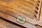 Handmade Walnut Backgammon Set with Epoxy Trees, 50 cm - photo 12