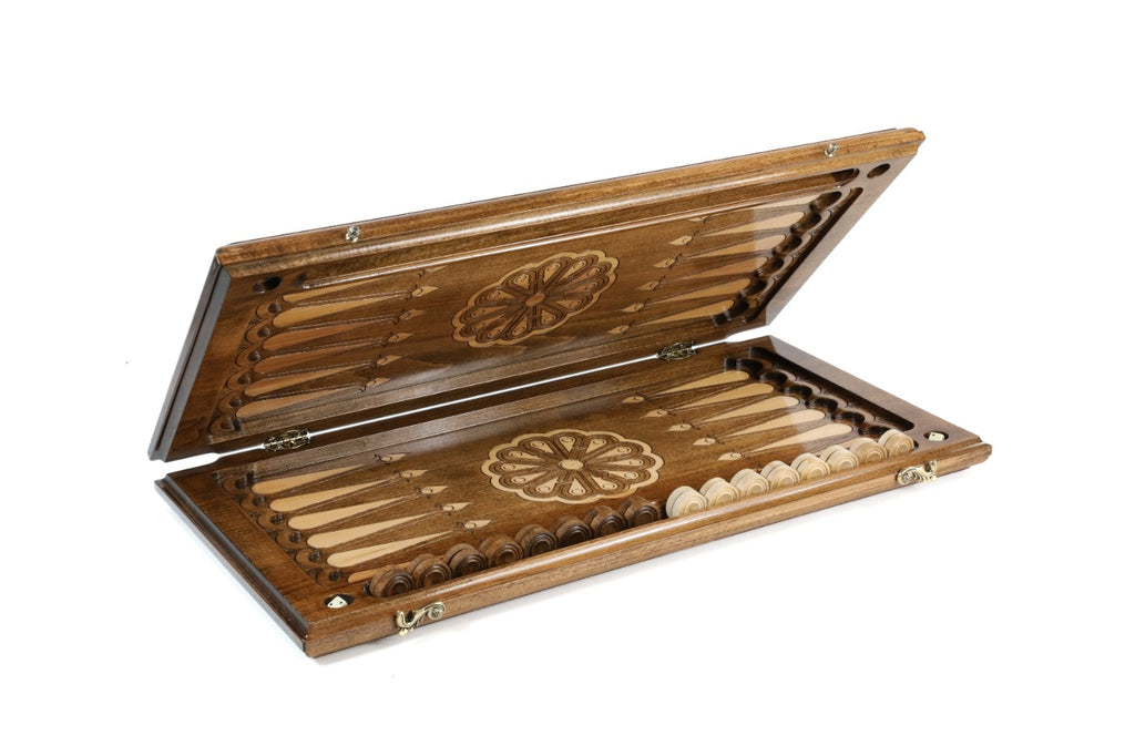 Handmade Wooden Backgammon Set with Armenian Ornament, 60 cm - photo 8