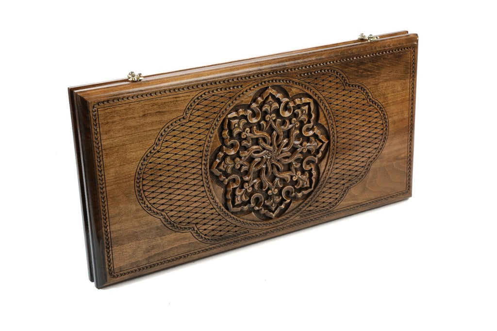 Handmade Wooden Backgammon Set with Armenian Ornament, 60 cm - photo 5
