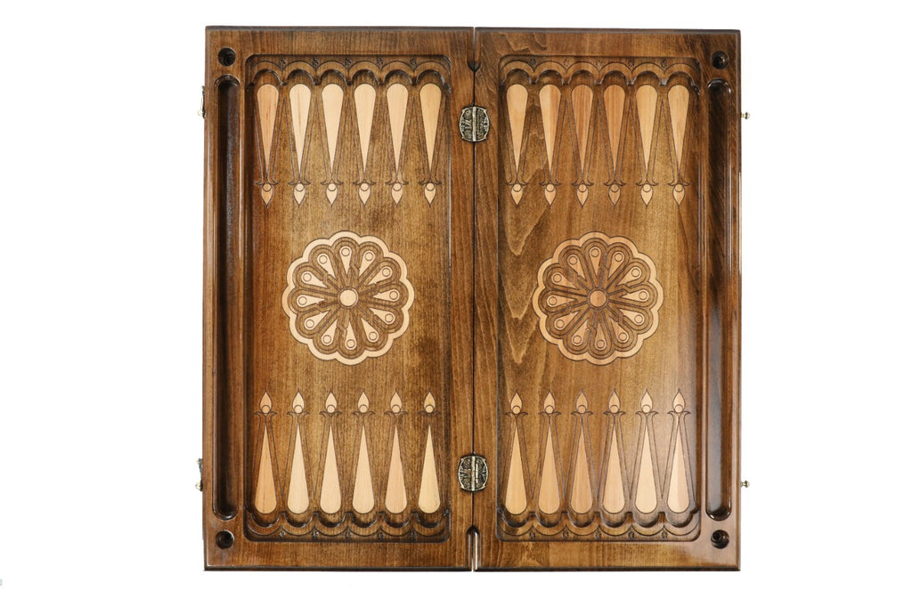 Handmade Wooden Backgammon Set with Armenian Ornament, 60 cm - photo 9