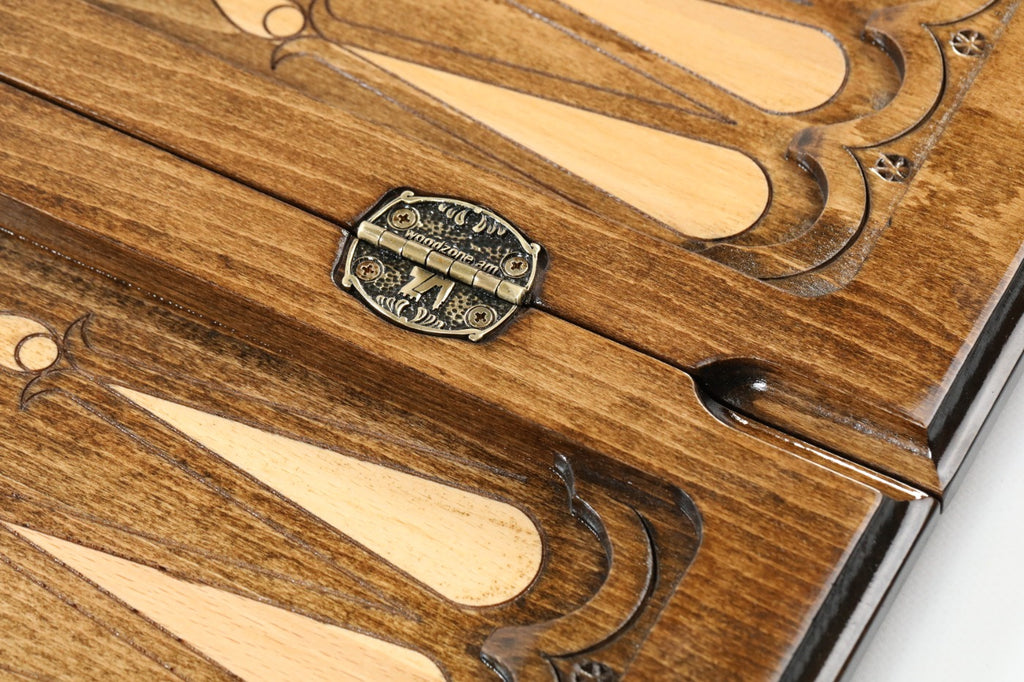 Handmade Wooden Backgammon Set with Armenian Ornament, 60 cm - photo 11