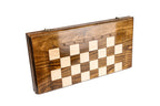 Handmade Walnut Chess and Backgammon Set, Classic Board, 60 cm - photo 7