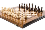 Handmade Walnut Chess and Backgammon Set, Classic Board, 60 cm - photo 2
