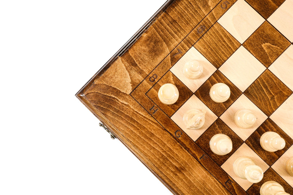 Handmade Walnut Chess and Backgammon Set, Classic Board, 60 cm - photo 12