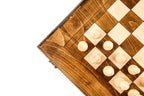 Handmade Walnut Chess and Backgammon Set, Classic Board, 60 cm - photo 12