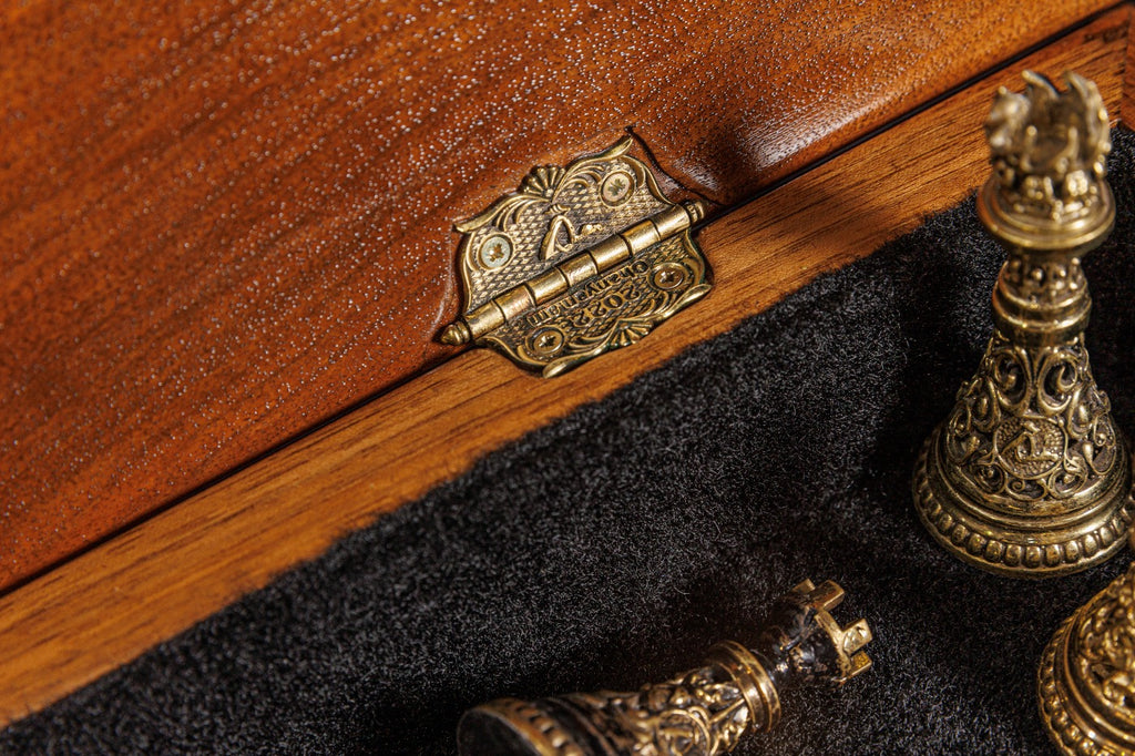 Handmade Walnut Box-Style Chess Set, 60 cm - photo 11