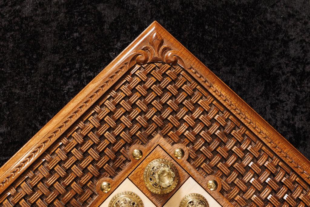 Handmade Walnut Box-Style Chess Set, 60 cm - photo 12