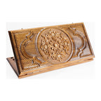 Handmade Wooden Two-Sided Backgammon Set with Armenian Ornament, 60 cm (Model 11559)