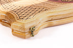 Handmade Walnut Backgammon Set with Armenian Coat of Arms and Epoxy Resin, 60 cm - photo 11