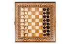 Handmade Wooden Chess and Backgammon Set with Carpet Pattern, 40 cm - photo 5