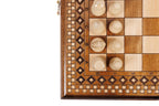 Handmade Wooden Chess and Backgammon Set with Carpet Pattern, 40 cm - photo 12