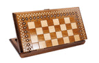 Handmade Wooden Chess and Backgammon Set with Carpet Pattern, 40 cm - photo 4