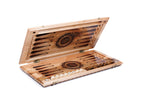 Handmade Walnut Backgammon Set with Oil Painting, 60 cm - photo 5