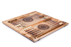 Handmade Walnut Backgammon Set with Oil Painting, 60 cm - photo 2