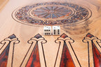 Handmade Walnut Backgammon Set with Oil Painting, 60 cm - photo 12
