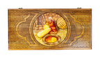 Handmade Wooden Backgammon Set with Oil Painting, 60 cm - photo 5