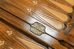 Handmade Wooden Backgammon Set with Oil Painting, 60 cm - photo 11