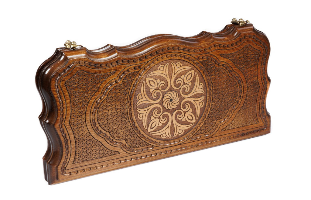 Handmade Wooden Backgammon Set with Armenian Ornament, 40 cm - photo 5