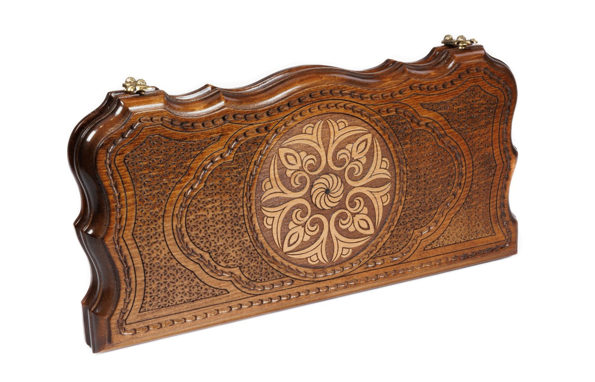 Handmade Wooden Backgammon Set with Armenian Ornament, 40 cm - photo 5
