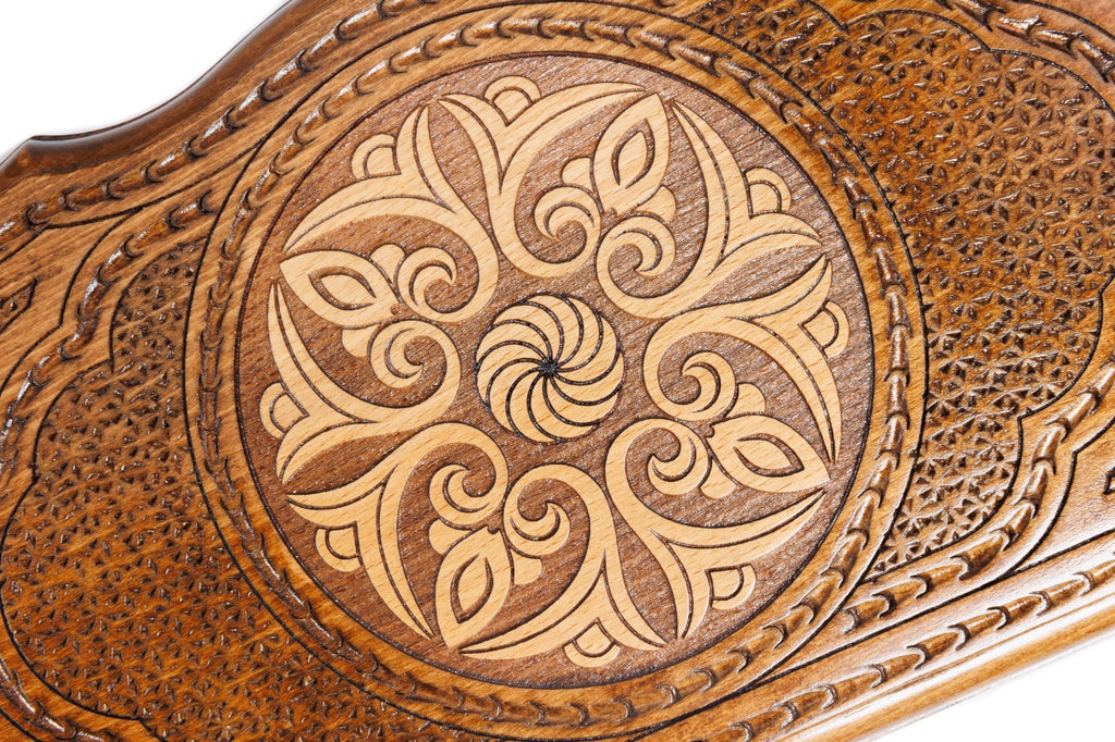 Handmade Wooden Backgammon Set with Armenian Ornament, 40 cm - photo 2