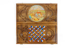 Handmade Walnut Backgammon Set with Oil Painting, 60 cm - photo 9