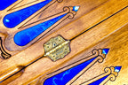 Handmade Walnut Backgammon Set with Oil Painting, 60 cm - photo 10