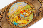 Handmade Walnut Backgammon Set with Oil Painting, 60 cm - photo 2