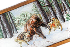 Handmade Wooden Backgammon Set with Oil Painting, 60 cm - photo 4