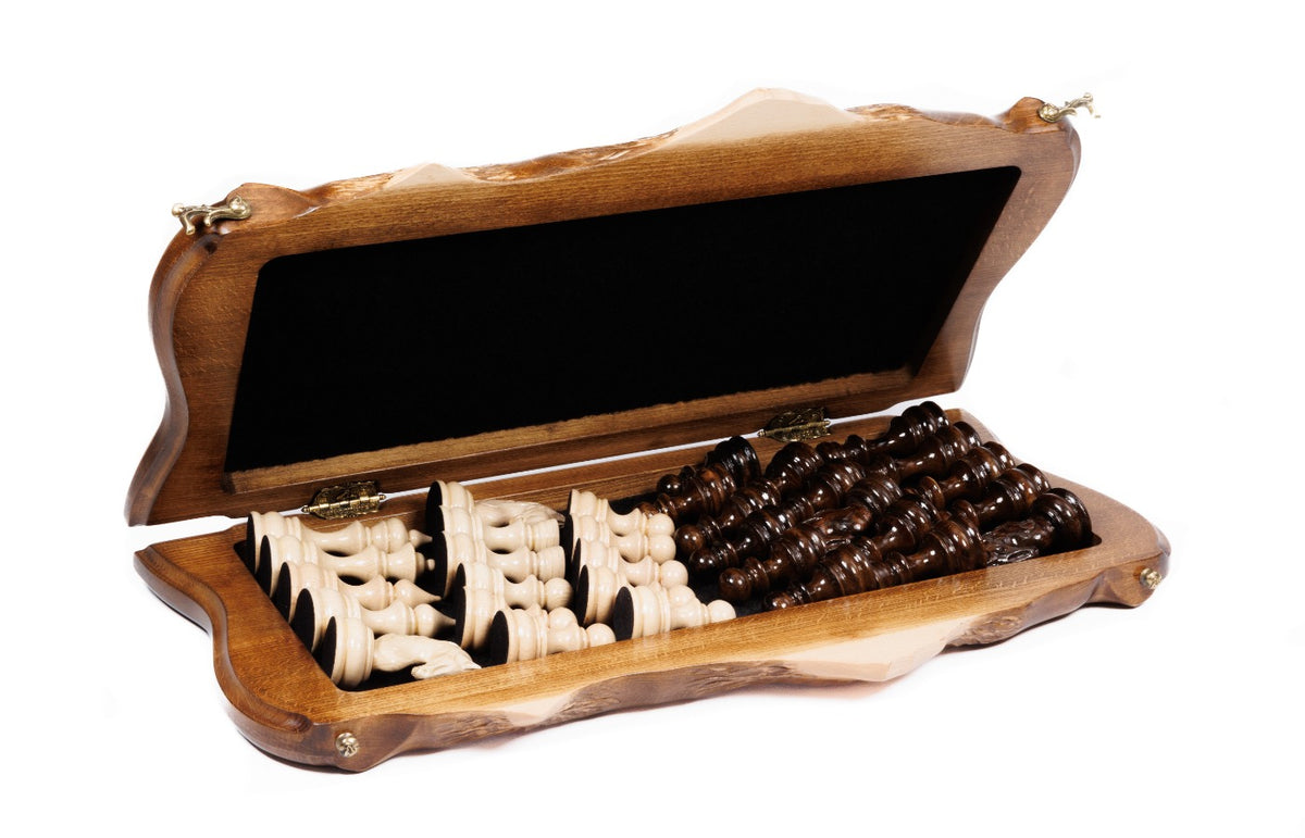 Handmade Wooden Chess Set with Ararat Outline, 50 cm - photo 4