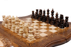 Handmade Wooden Chess Set with Ararat Outline, 50 cm - photo 2