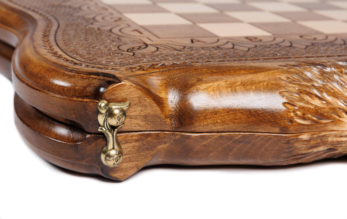 Handmade Wooden Chess Set with Ararat Outline, 50 cm - photo 12