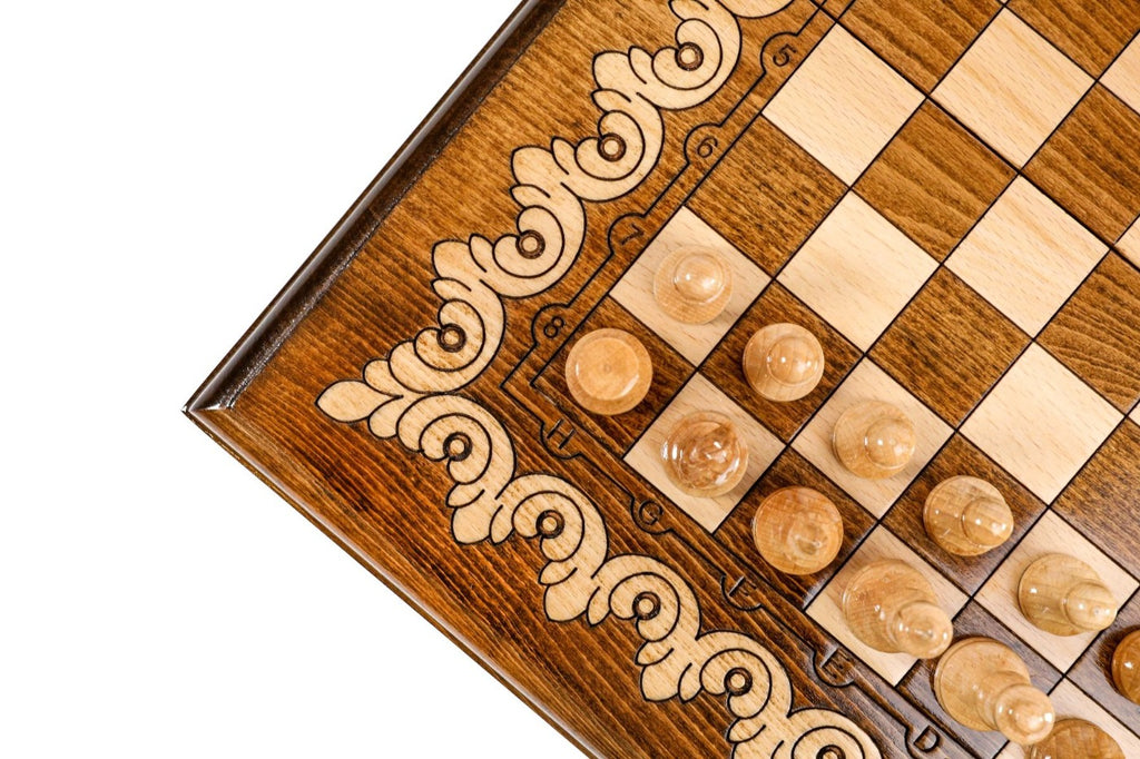 Handmade Wooden Chess Set, Classic Board, 40 cm - photo 6