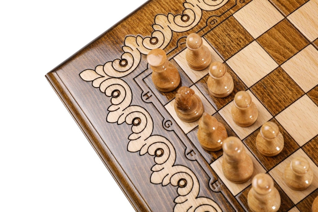 Handmade Wooden Chess Set, Classic Board, 40 cm - photo 7