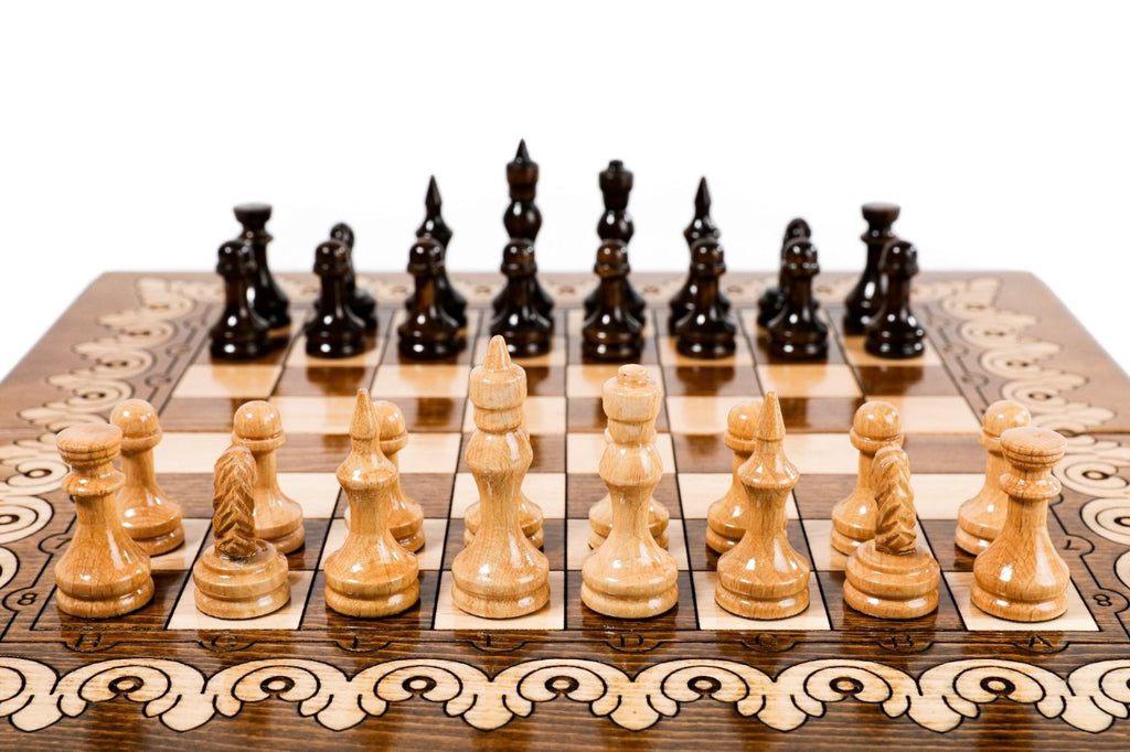 Handmade Wooden Chess Set, Classic Board, 40 cm - photo 11