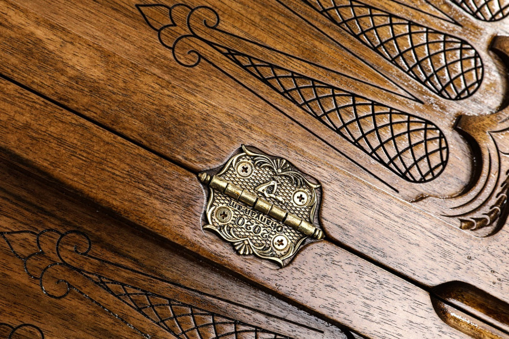 Handmade Walnut Backgammon Set, Classic Board, 60 cm - photo 10