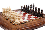 Handmade Walnut Chess Set with Epoxy Resin, 40 cm - photo 2