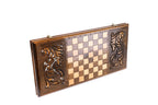 Handmade Wooden Backgammon Set with Eagle, 60 cm - photo 4
