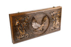 Handmade Wooden Backgammon Set with Eagle, 60 cm - photo 5